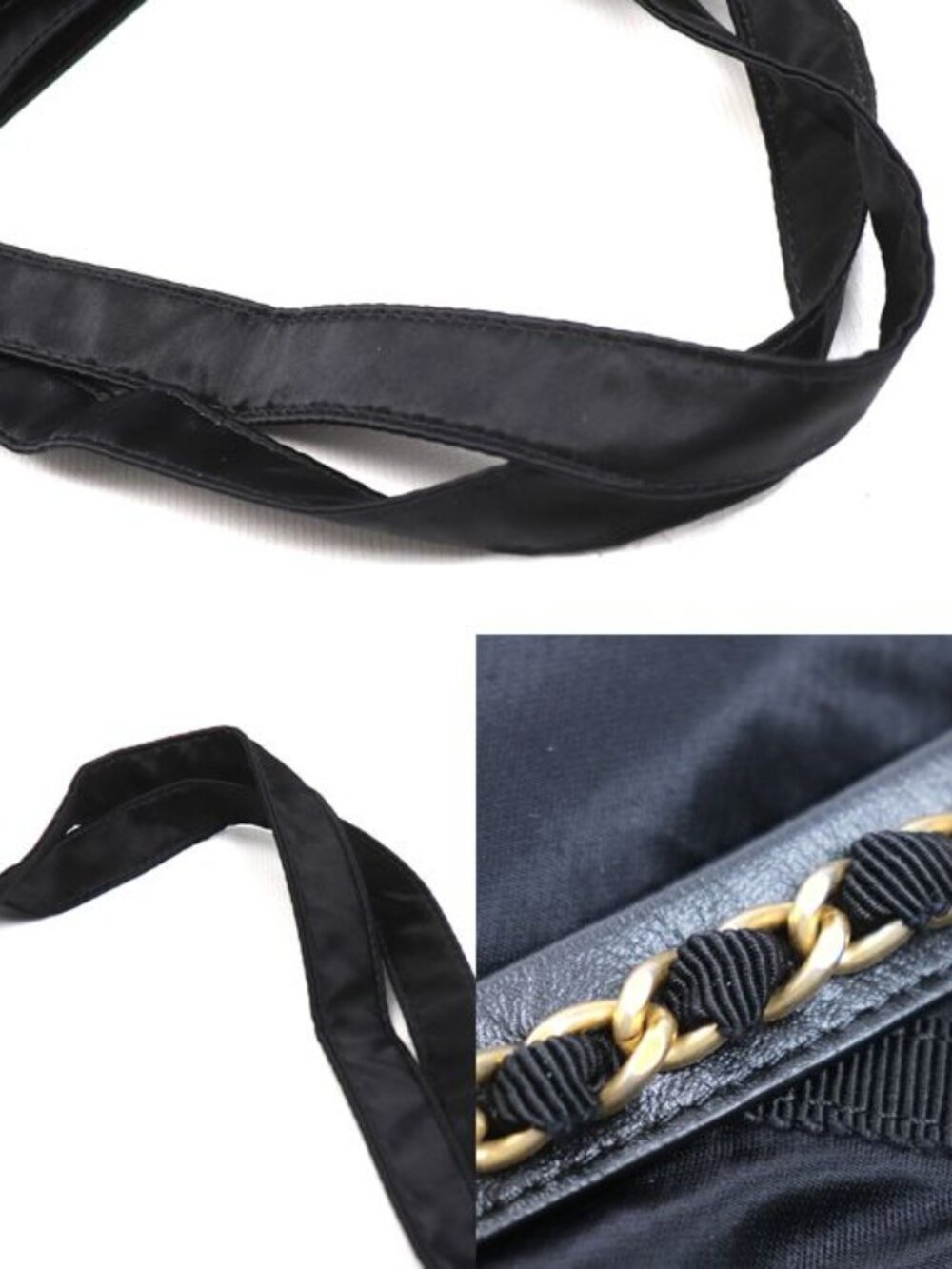 Chanel Quilted Grosgrain 2-Way Tote Black - Picture 7 of 9